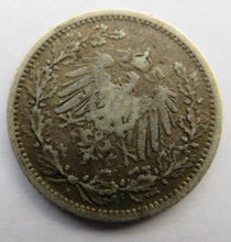 Load image into Gallery viewer, 1905-A Germany Silver 1/2 Mark Coin
