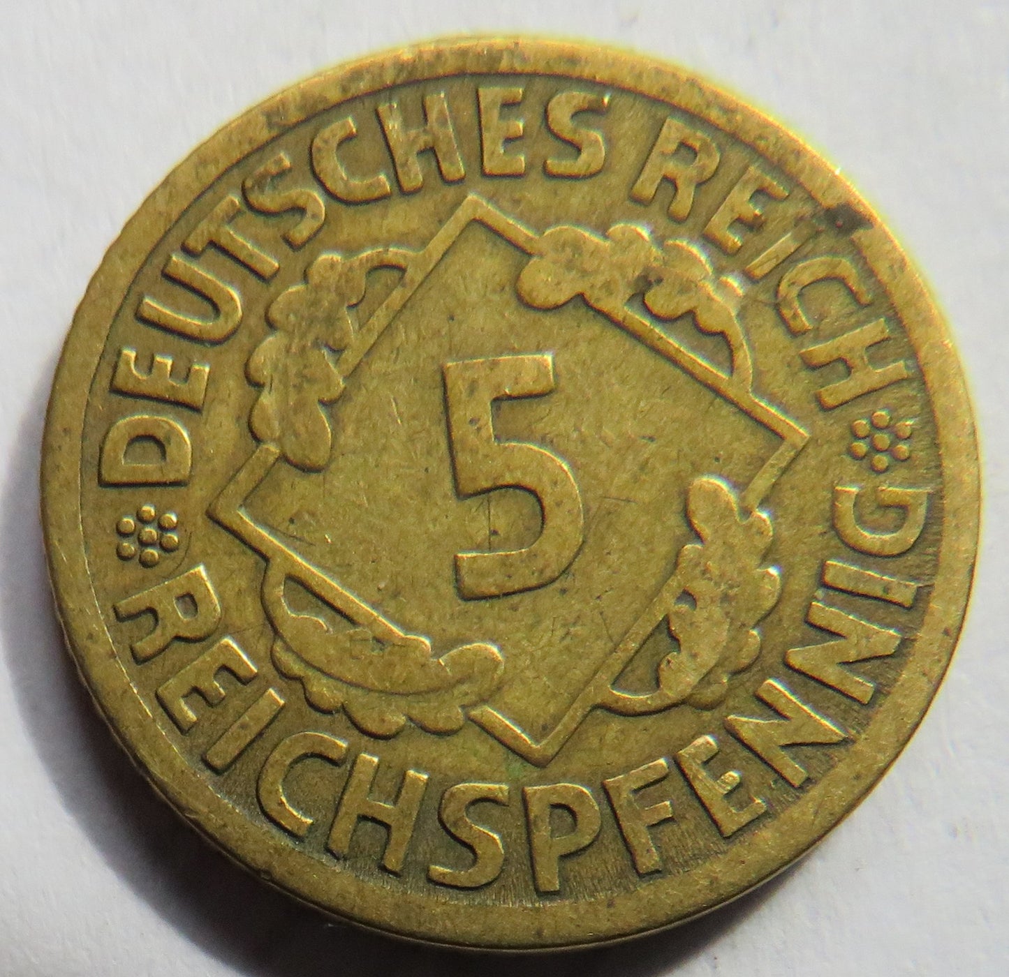 1926-A Germany - Weimar Republic 5 Reichspfennig Coin