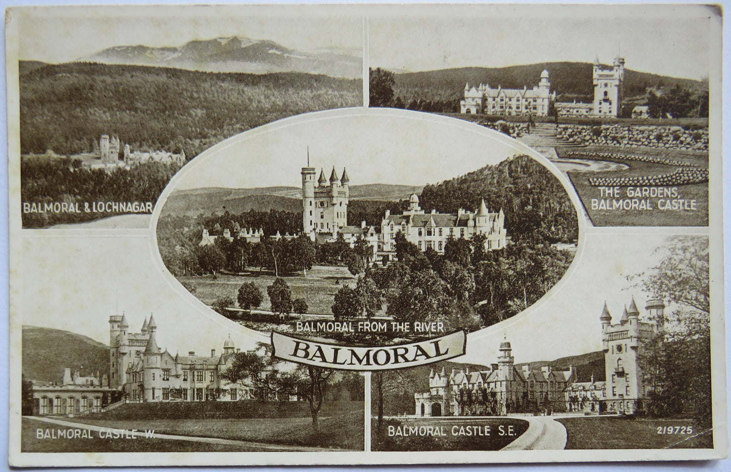 Vintage Multiview Postcard of Balmoral