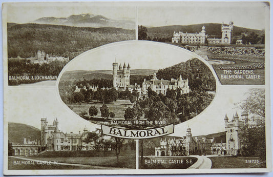 Vintage Multiview Postcard of Balmoral