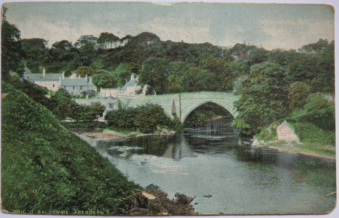 Vintage Postcard of Brig O Balgownie, Aberdeen