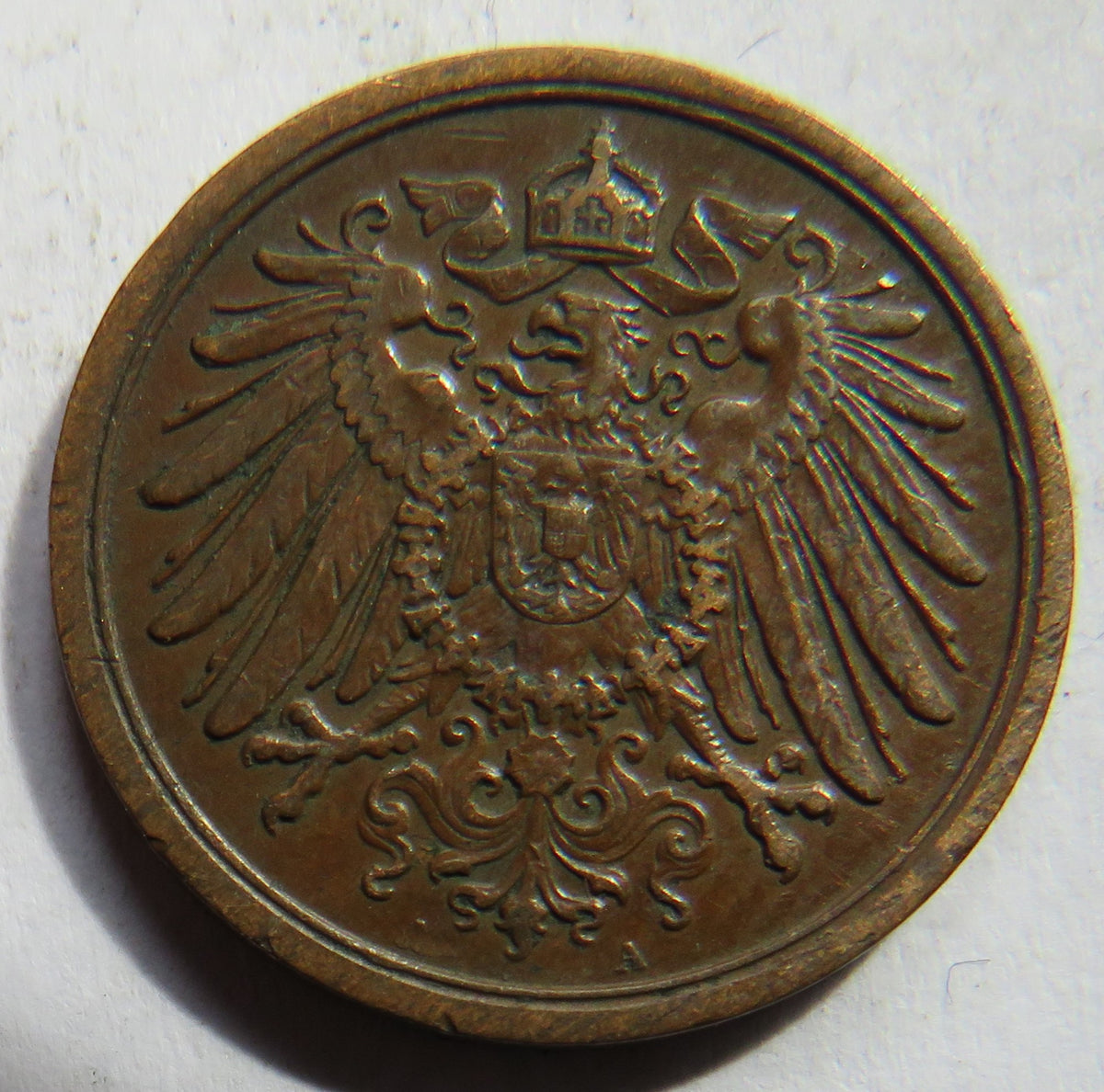 1912-A Germany 2 Pfennig Coin image 3