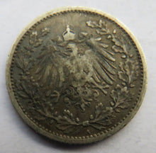 Load image into Gallery viewer, 1905-A Germany Silver 1/2 Mark Coin
