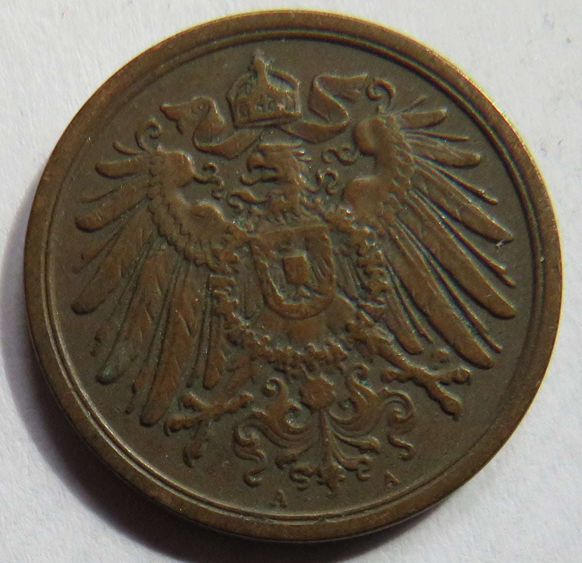 1911-A Germany 2 Pfennig Coin image 3