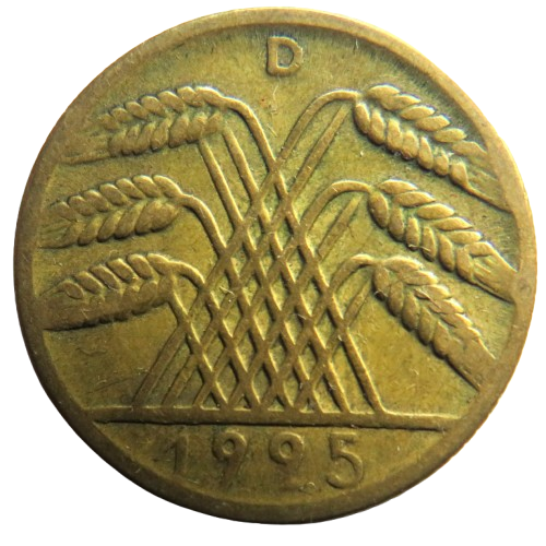 1925-D Germany - Weimar Republic 10 Reichspfennig Coin