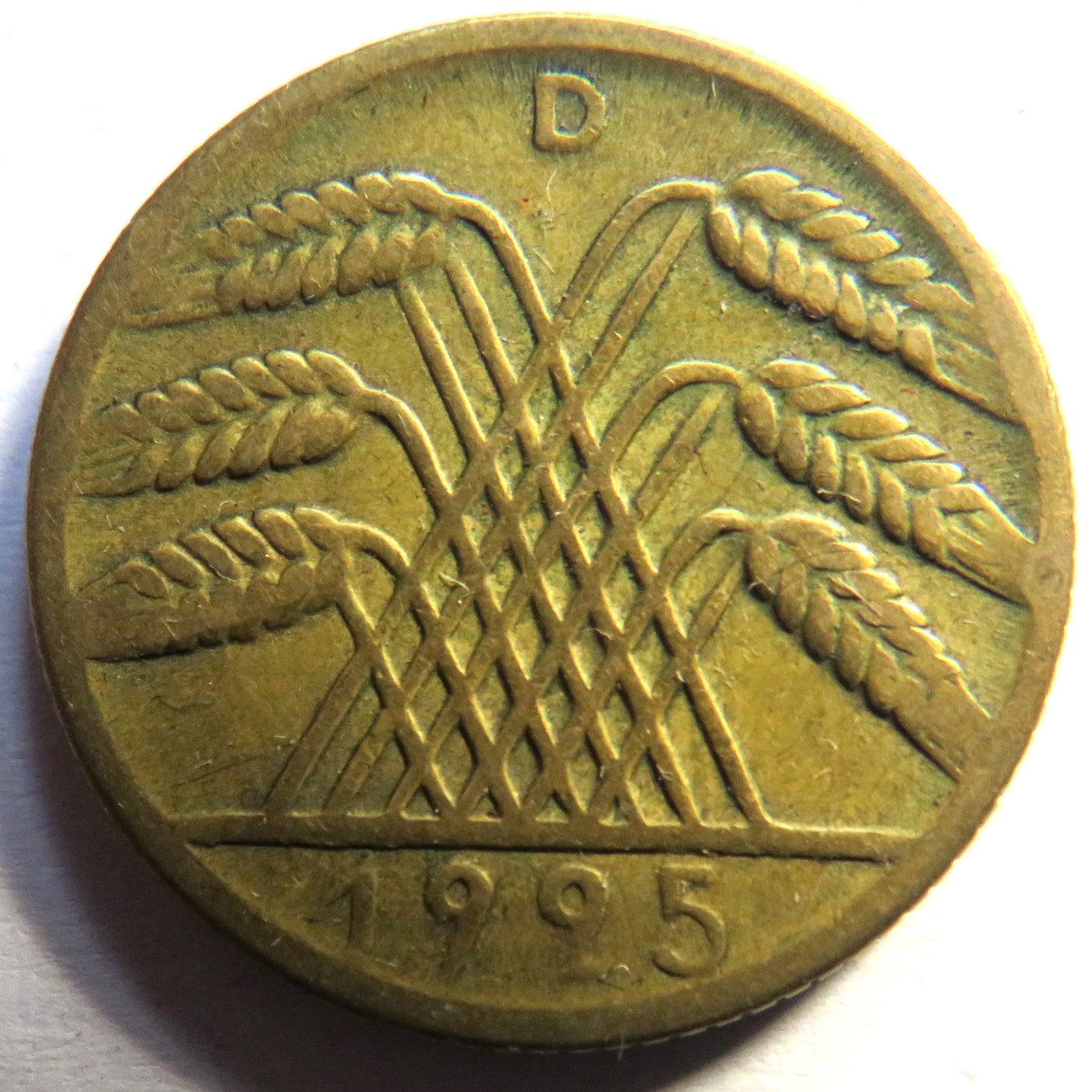 1925-D Germany - Weimar Republic 10 Reichspfennig Coin