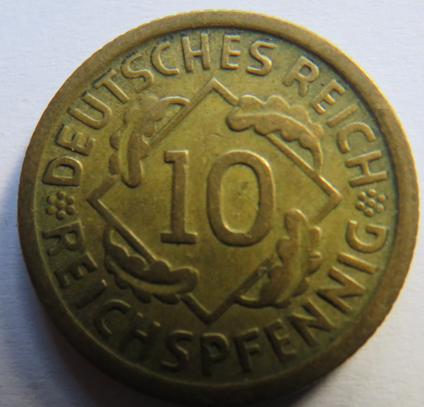 1925-D Germany - Weimar Republic 10 Reichspfennig Coin