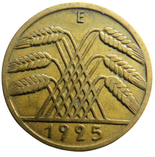 1925-E Germany - Weimar Republic 10 Reichspfennig Coin