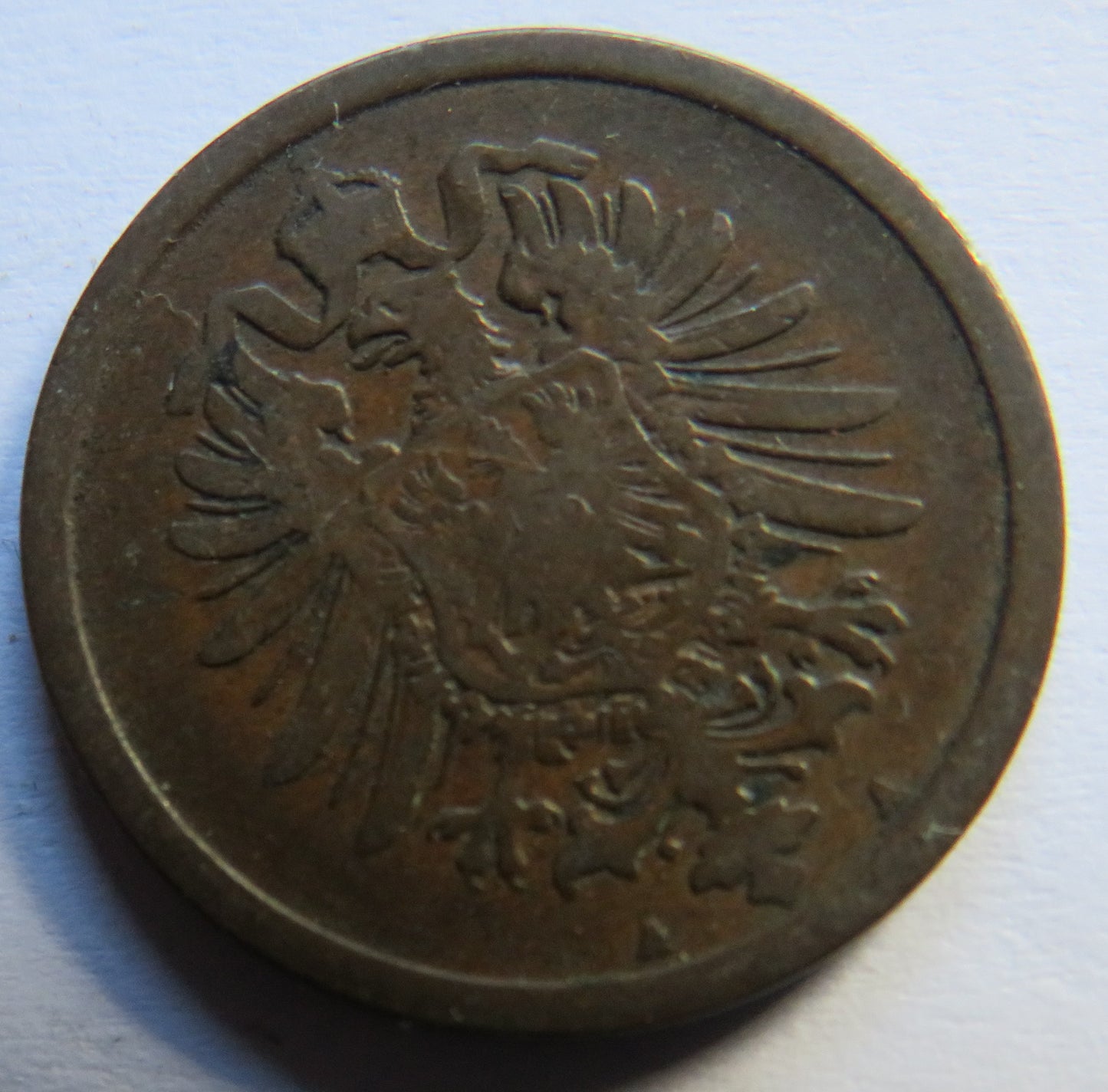 1874-A Germany 2 Pfennig Coin