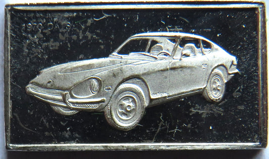 Small Sterling Silver Ingot Classic Cars 1970 Datsun By John Pinches