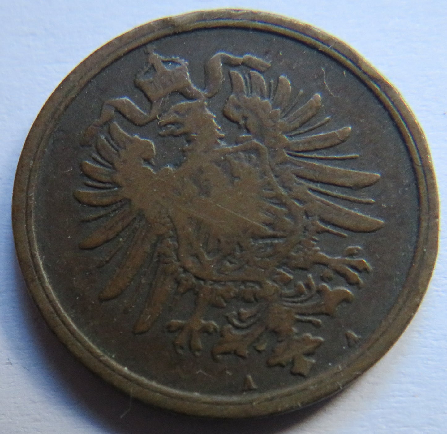 1874-A Germany 2 Pfennig Coin