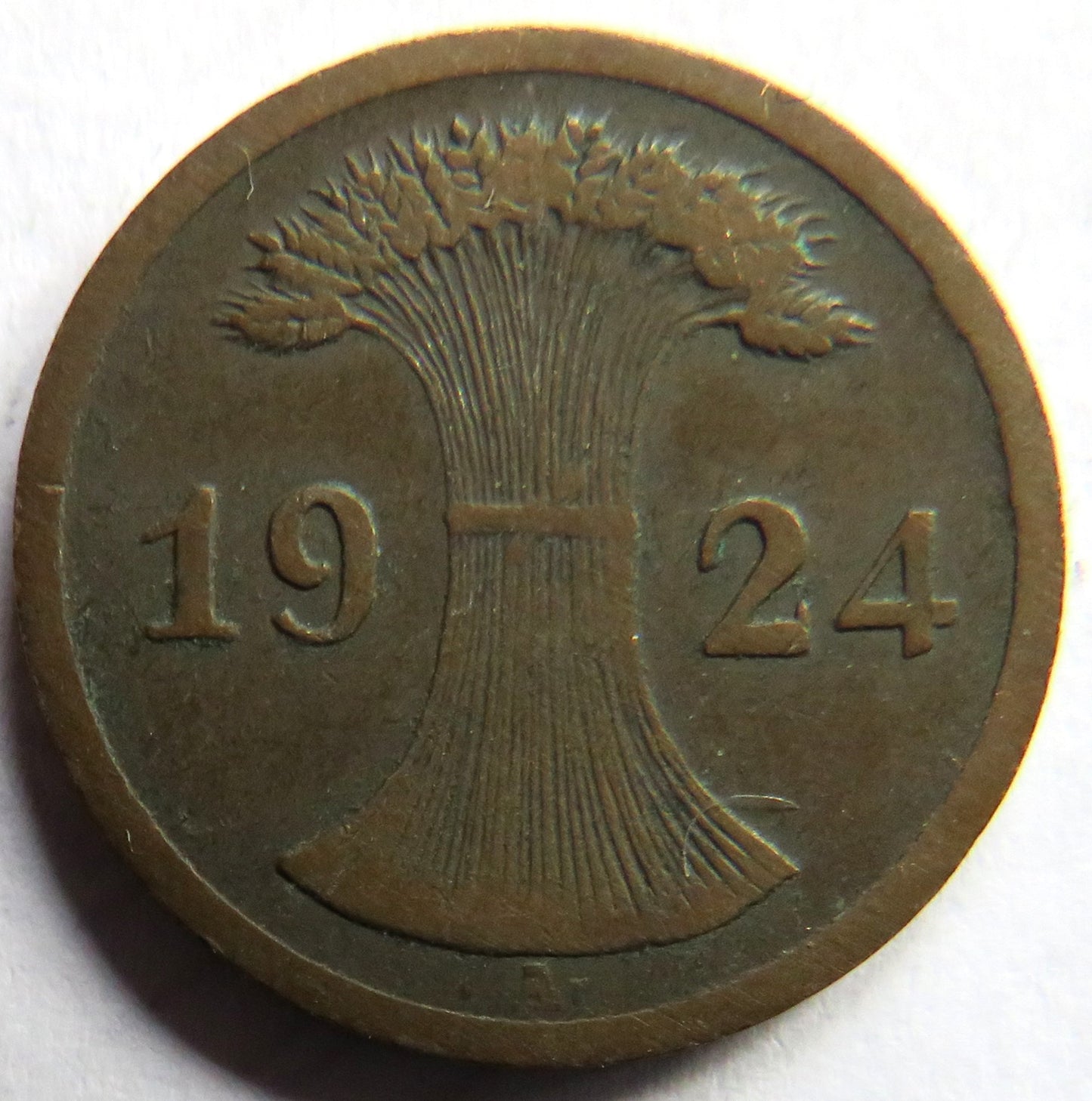 1924-A Germany - Weimar Republic 2 Rentenpfennig Coin