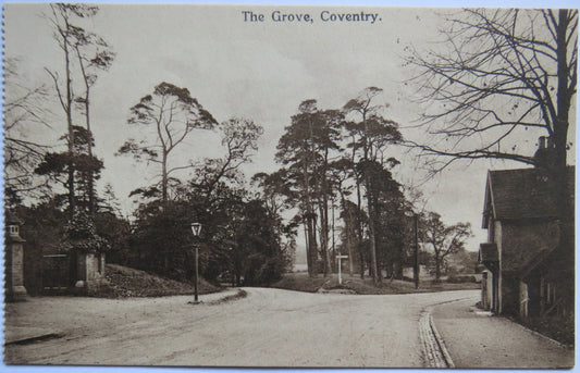 Vintage Postcard of The Grove, Coventry