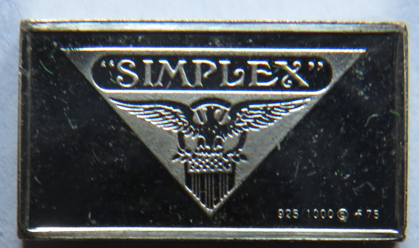 Small Sterling Silver Ingot Classic Cars 1911 Simplex By John Pinches