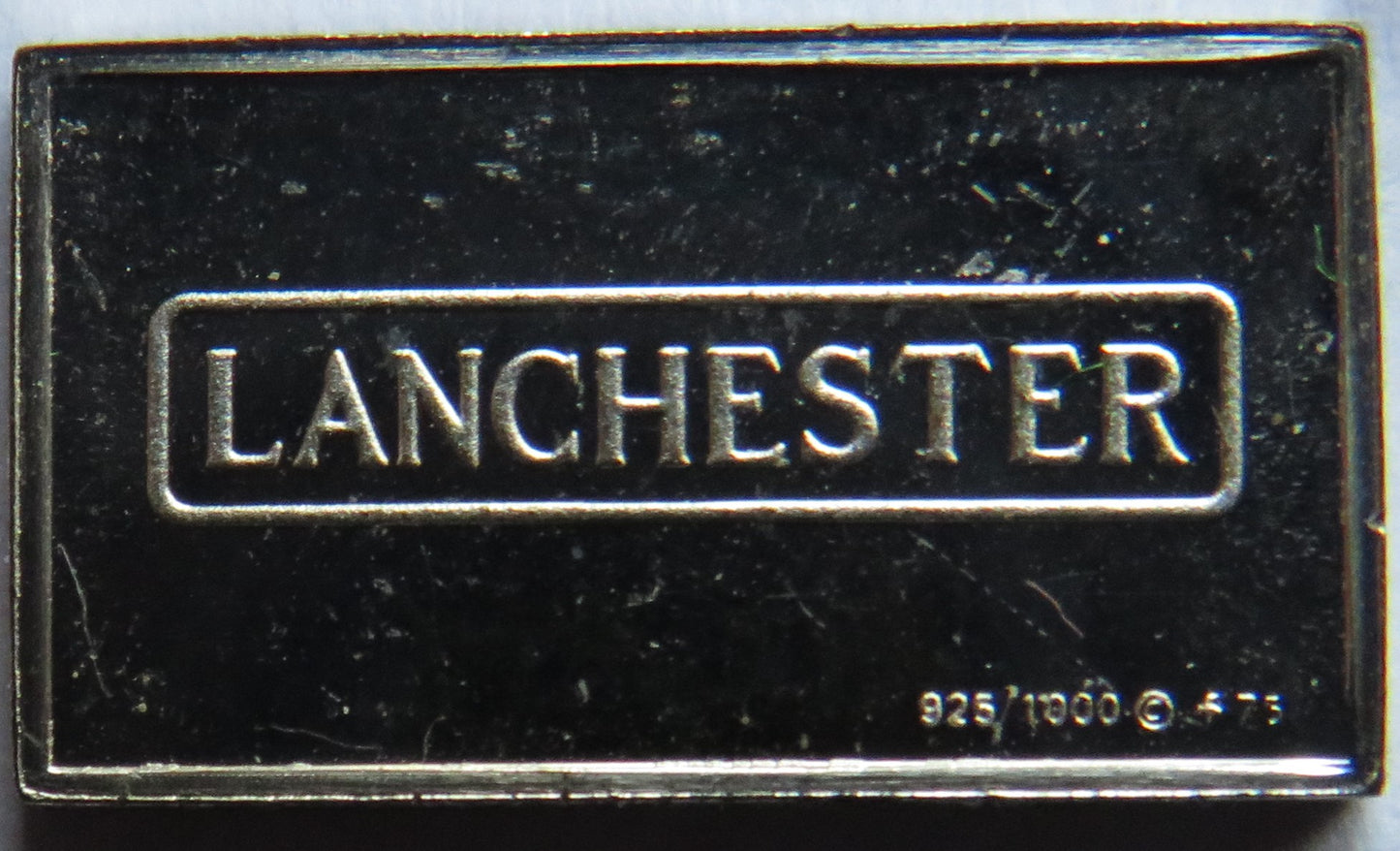 Small Sterling Silver Ingot Classic Cars 1903 Lanchester By John Pinches