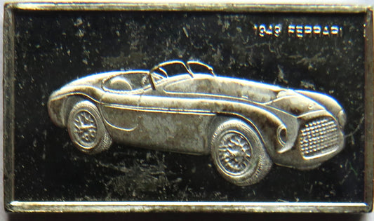 Small Sterling Silver Ingot Classic Cars 1949 Ferrari By John Pinches