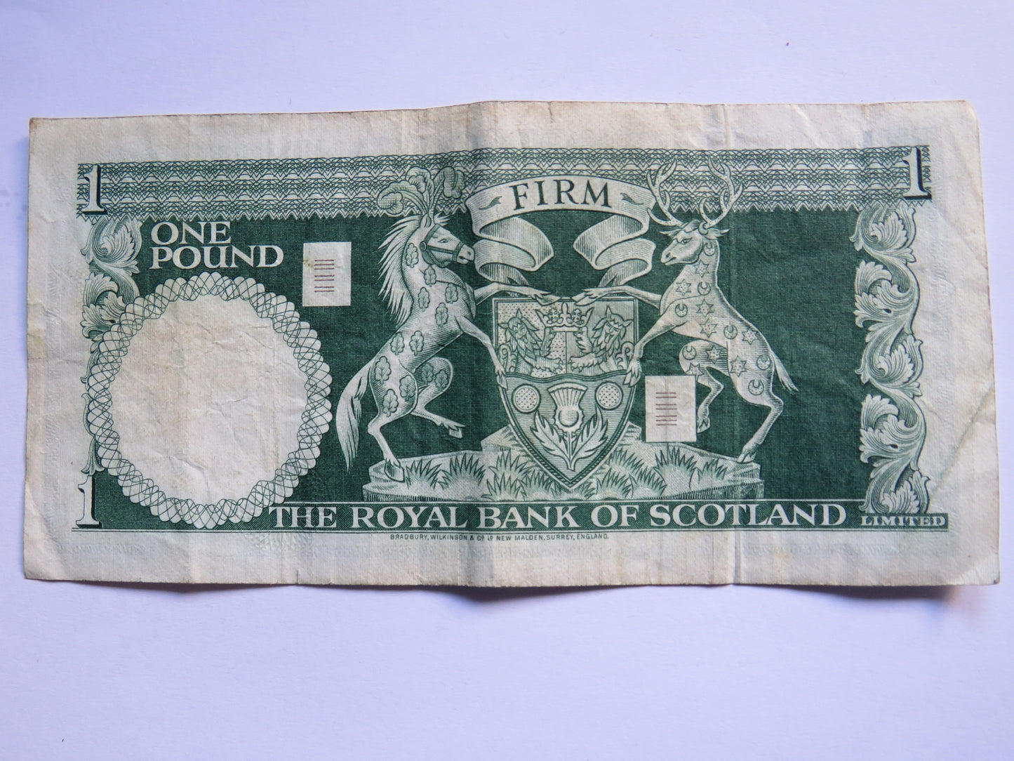 1970 The Royal Bank of Scotland £1 One Pound Banknote