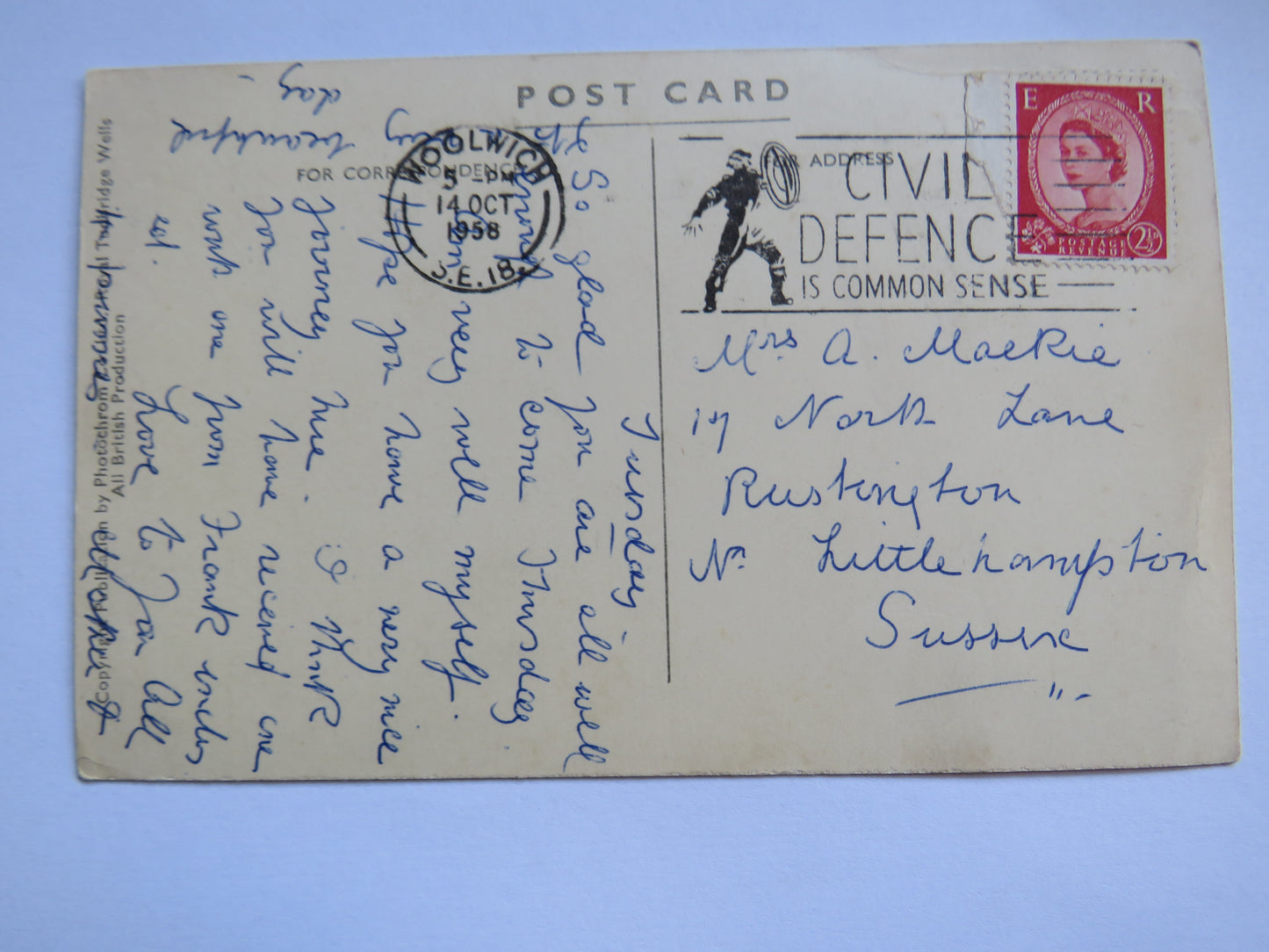 Vintage Postcard of Widdecombe Fair, 1958