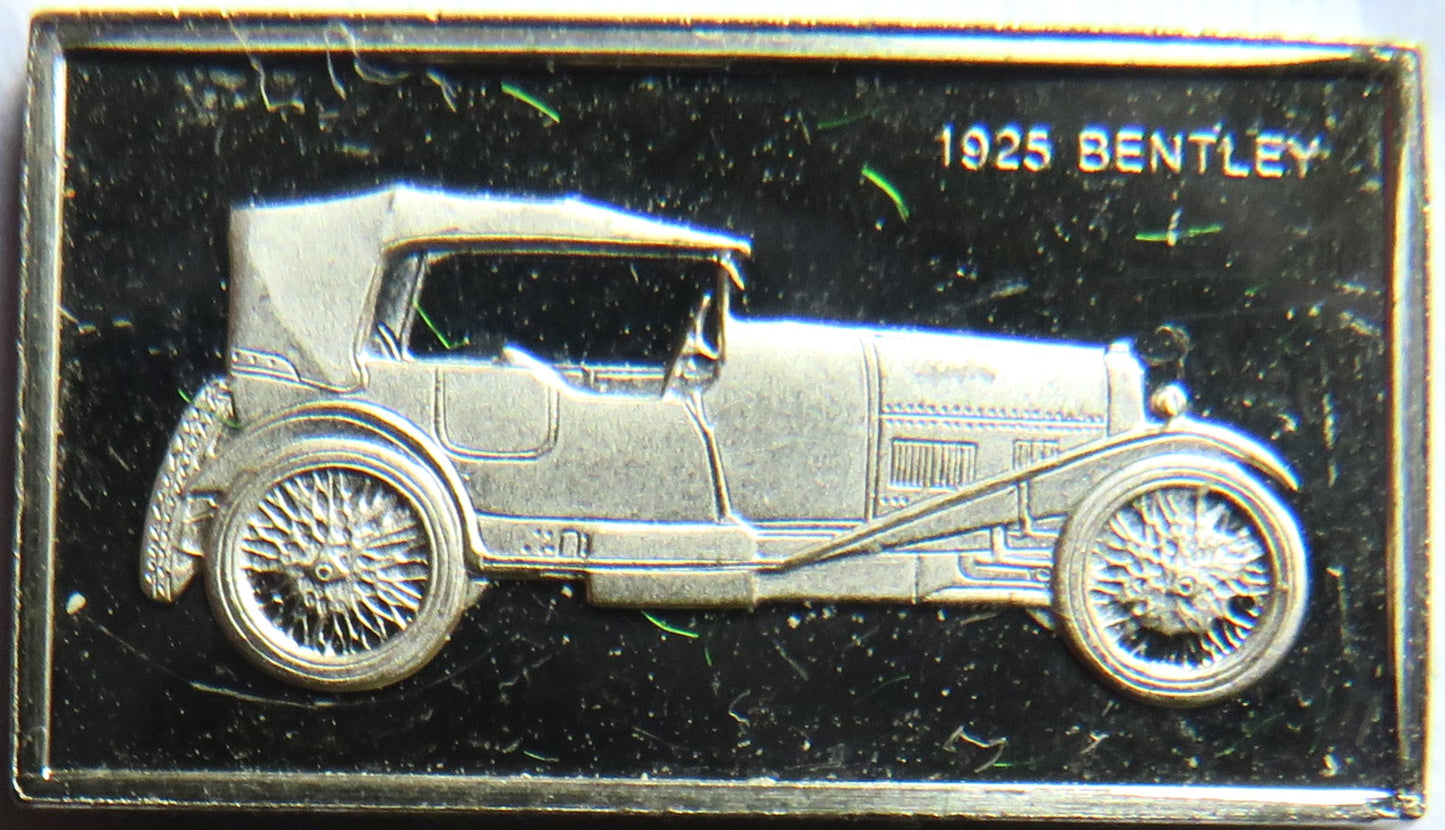 Small Sterling Silver Ingot Classic Cars 1925 Bentley By John Pinches