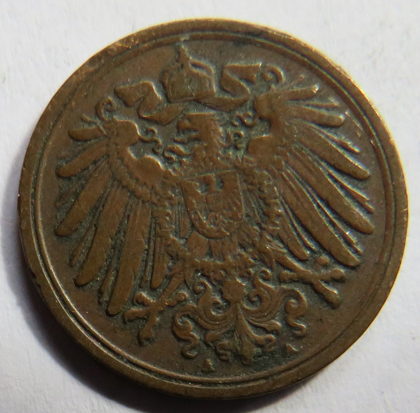 1904-A Germany One Pfenning Coin
