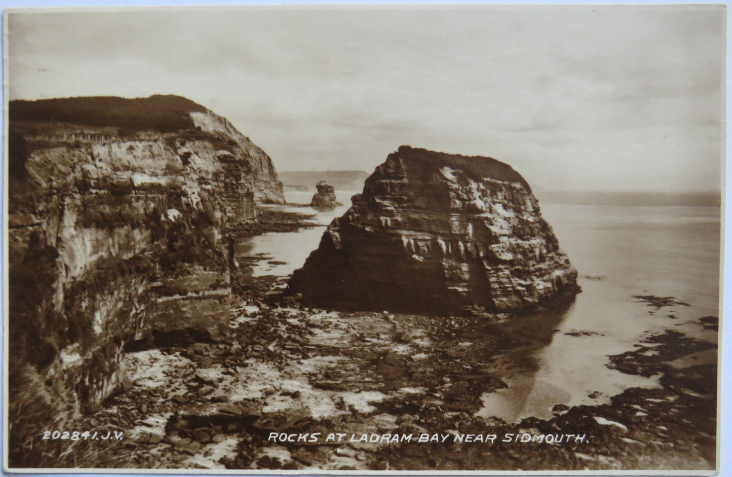 Vintage Postcard of Bedruthan Steps near Newquay, 1934
