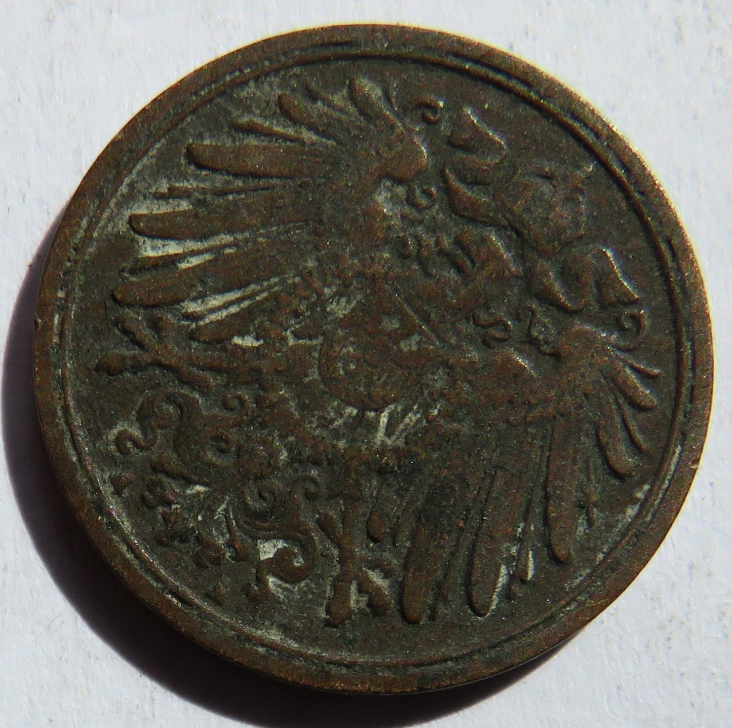 1911-A Germany One Pfenning Coin