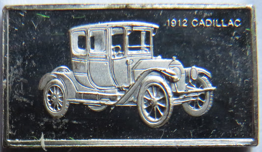 Small Sterling Silver Ingot Classic Cars 1912 Cadillac By John Pinches