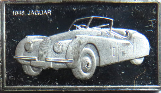 Small Sterling Silver Ingot Classic Cars 1948 Jaguar By John Pinches