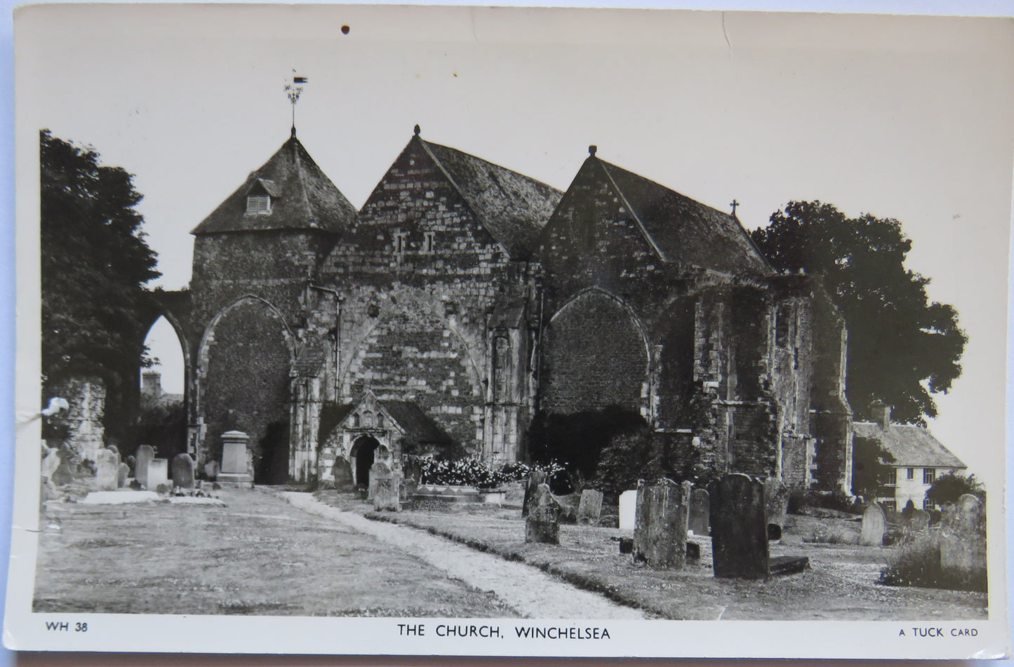 Vintage Postcard of The Church, Winchelsea