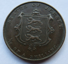 Load image into Gallery viewer, 1861 Queen Victoria States of Jersey 1/13th of a Shilling Coin
