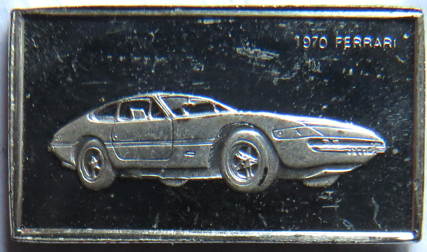 Small Sterling Silver Ingot Classic Cars 1970 Ferrari By John Pinches