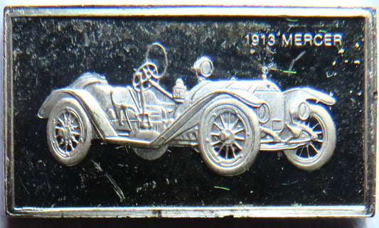 Small Sterling Silver Ingot Classic Cars 1913 Mercer By John Pinches