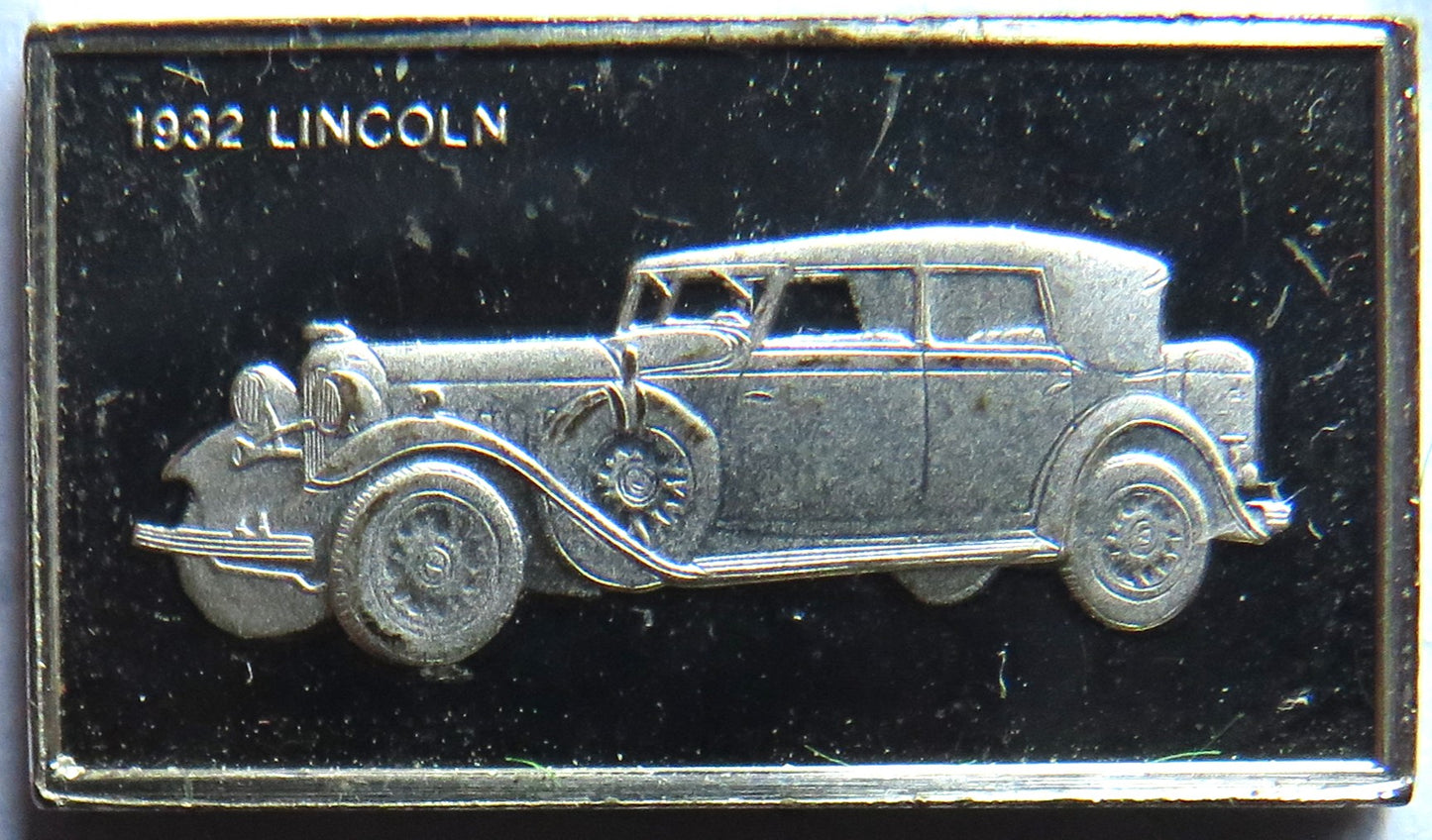Small Sterling Silver Ingot Classic Cars 1932 Lincoln By John Pinches