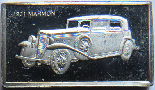 Small Sterling Silver Ingot Classic Cars 1931 Marmon By John Pinches