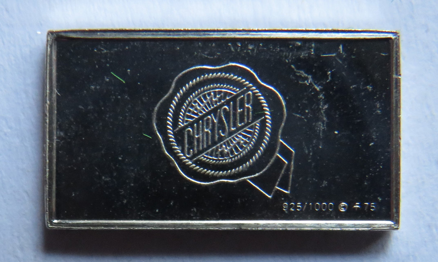 Small Sterling Silver Ingot Classic Cars 1934 Chrysler By John Pinches