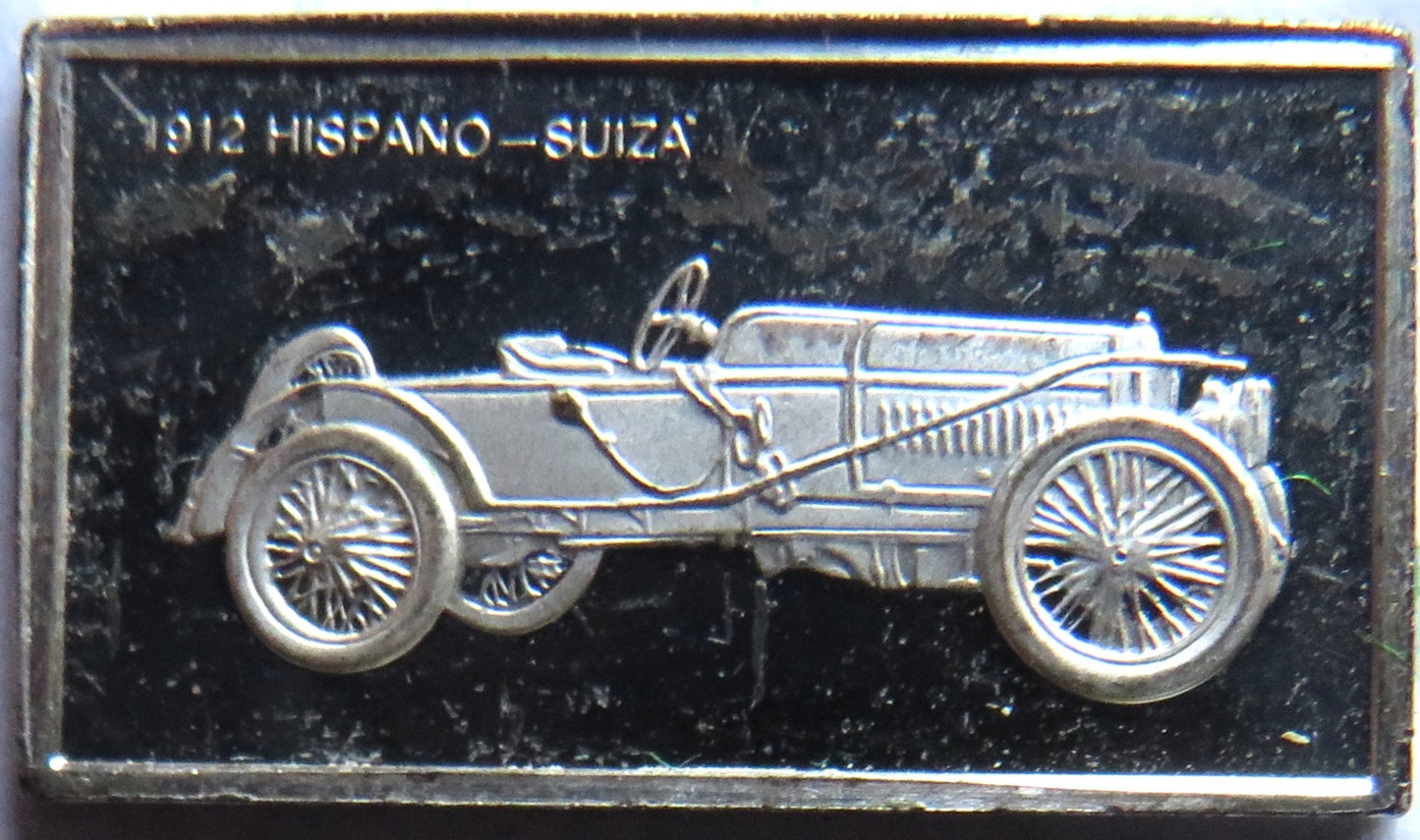 Small Sterling Silver Ingot Classic Cars 1912 Hispano-Suiza By John Pinches