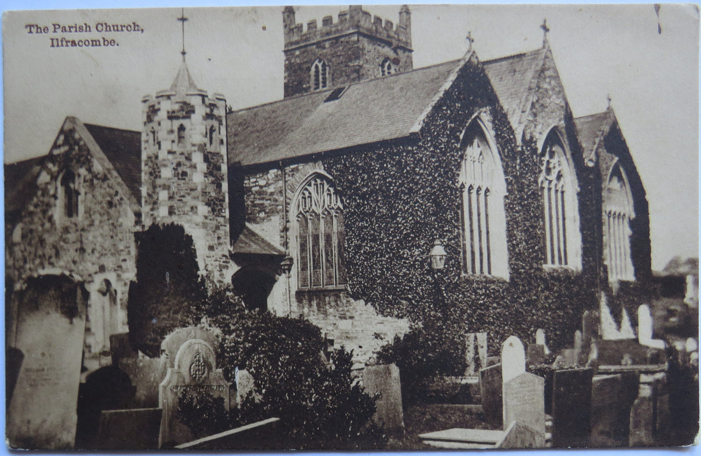Vintage Postcard of The Parish Church, Ilfracombe