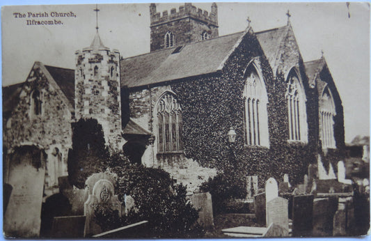 Vintage Postcard of The Parish Church, Ilfracombe