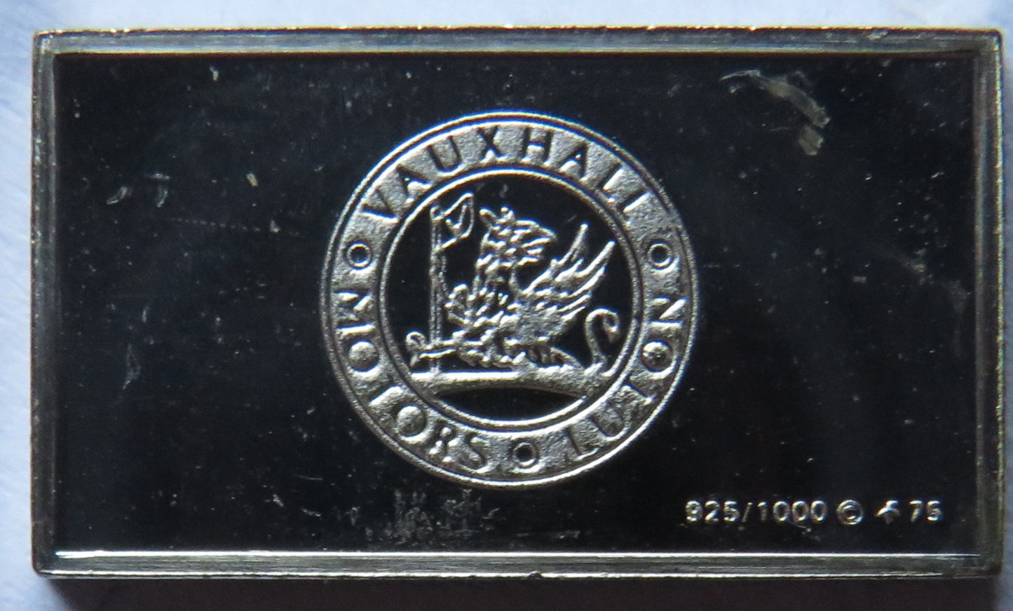 Small Sterling Silver Ingot Classic Cars 1924 Vauxhall By John Pinches