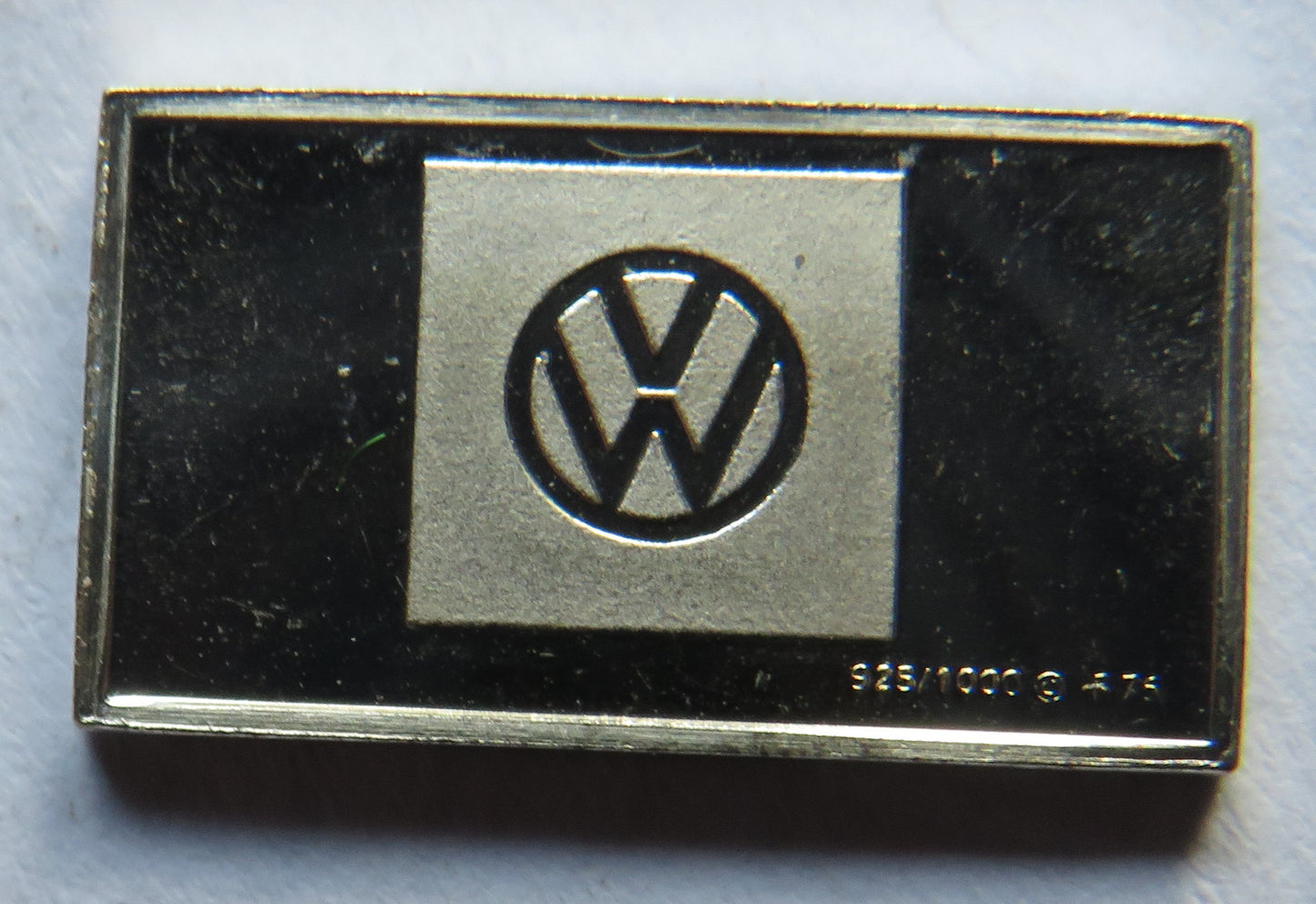 Small Sterling Silver Ingot Classic Cars 1938 Volkswagen By John Pinches