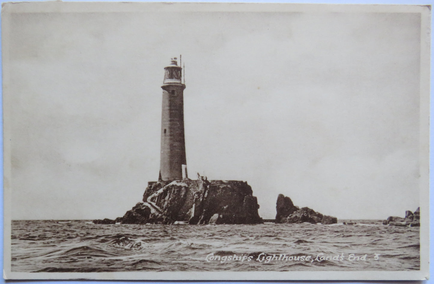 Vintage Postcard of Longships Lighthouse, Lands End