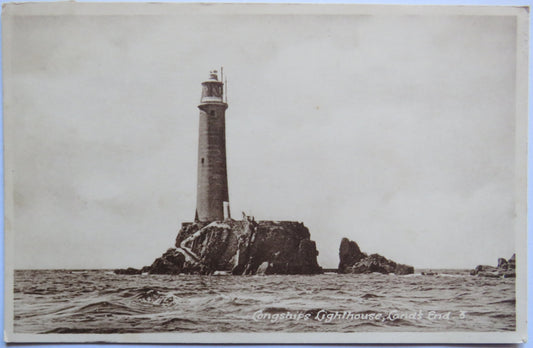 Vintage Postcard of Longships Lighthouse, Lands End