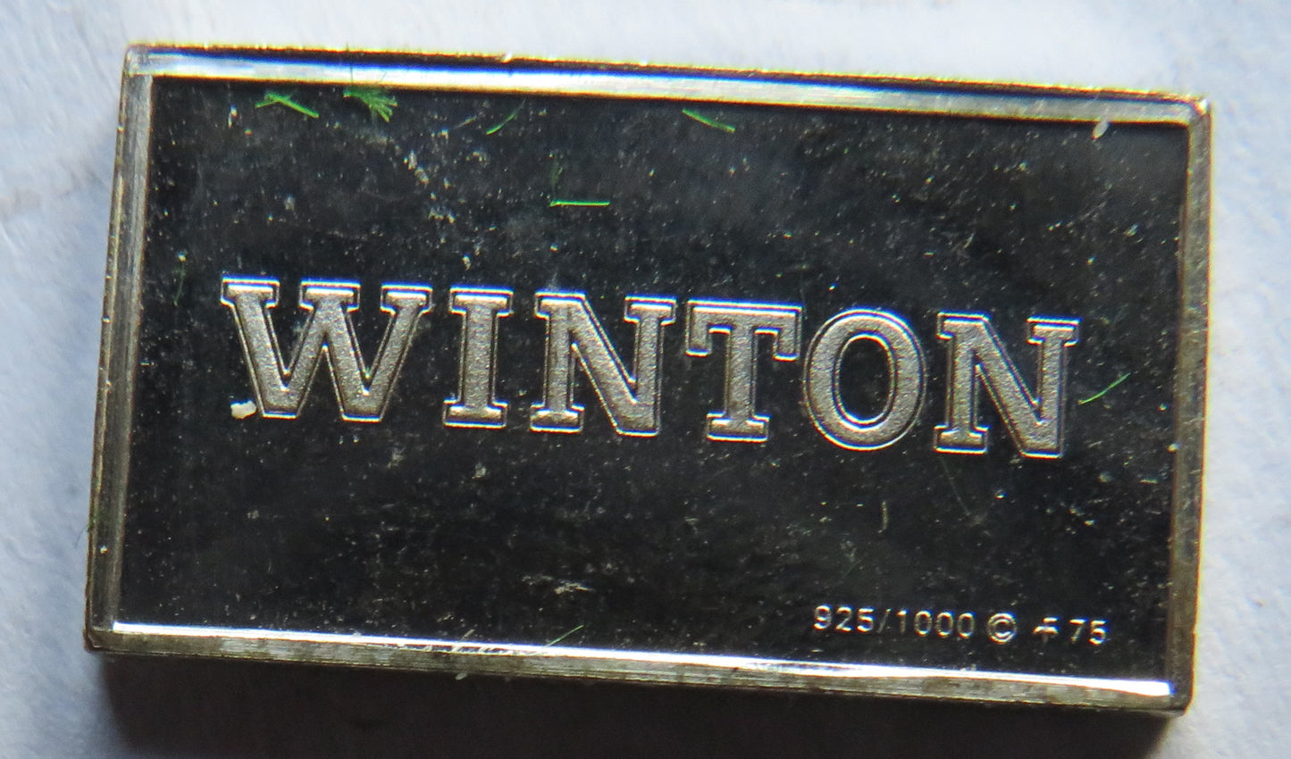 Small Sterling Silver Ingot Classic Cars 1898 Winton By John Pinches