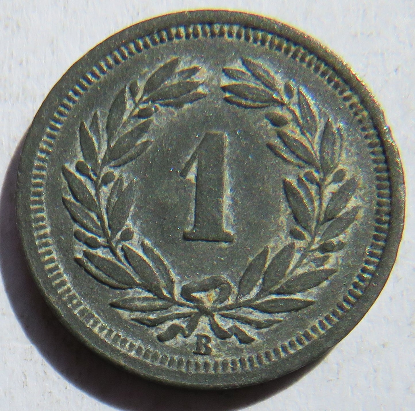 1943 Switzerland One Rappen Coin