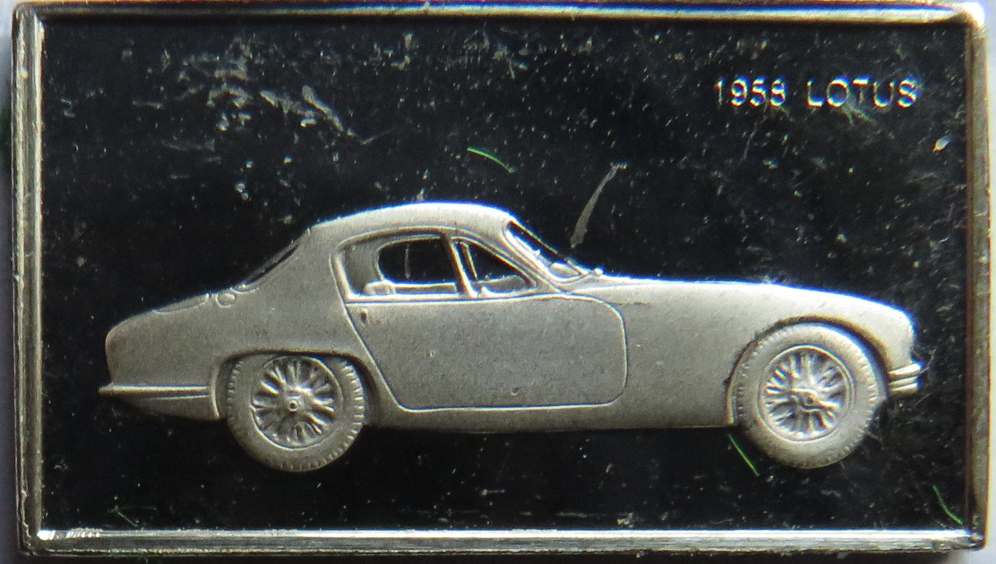 Small Sterling Silver Ingot Classic Cars 1958 Lotus By John Pinches