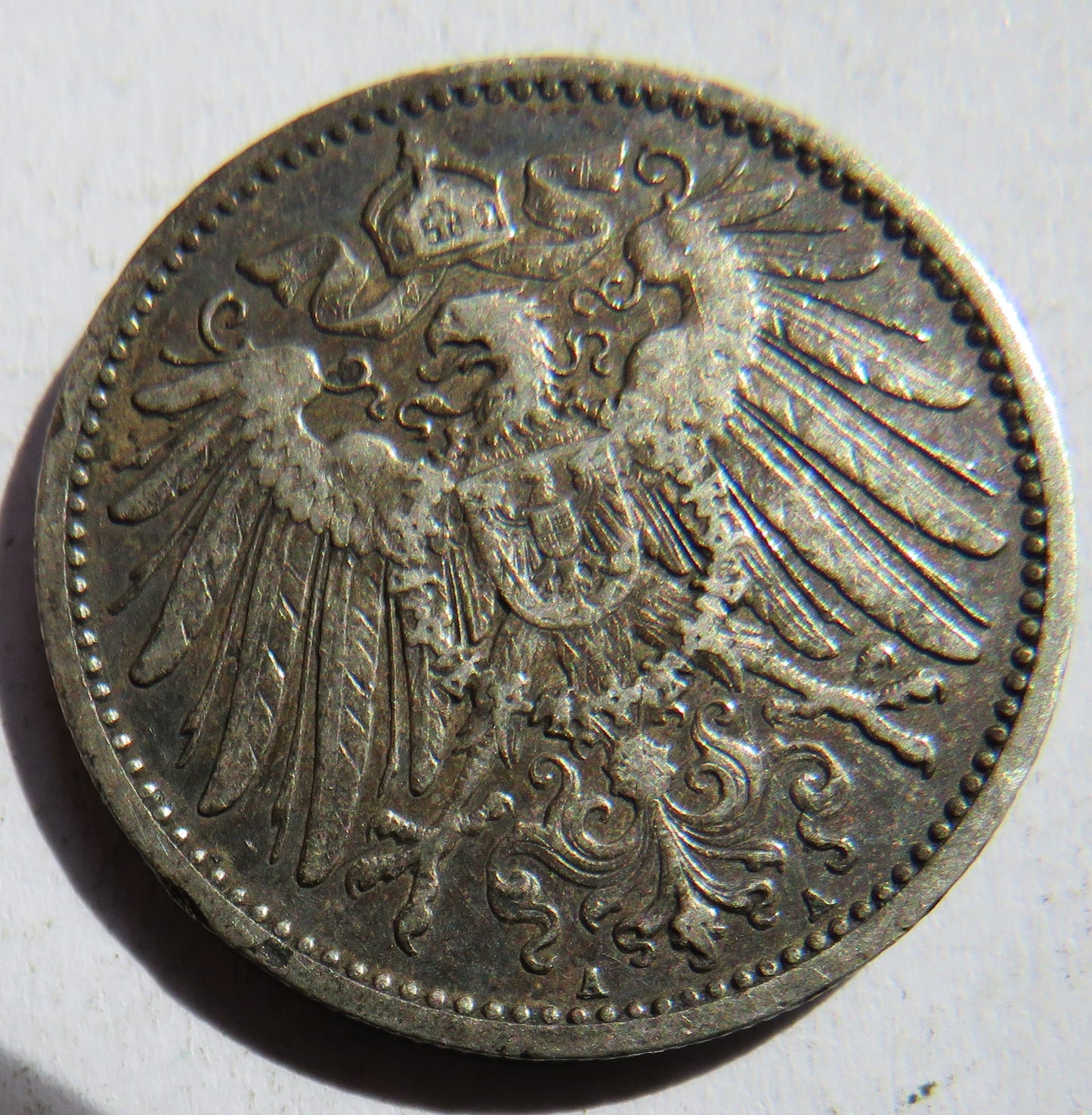 1904-A Germany Silver One Mark Coin