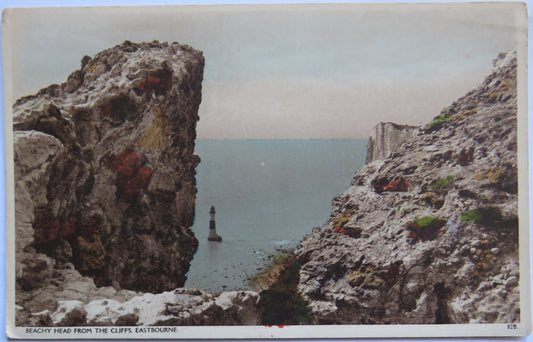 Vintage Postcard of Beachy Head from the Cliff, Eastbourne