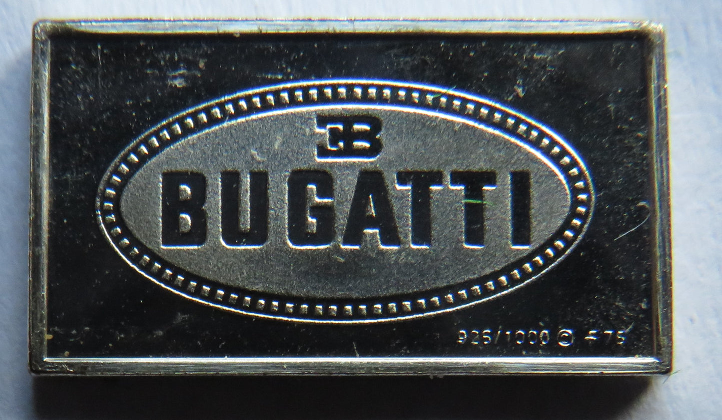 Small Sterling Silver Ingot Classic Cars 1935 Bugatti By John Pinches