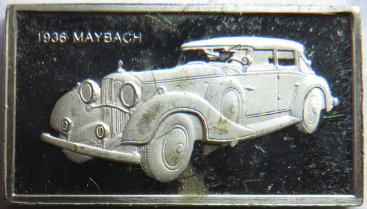 Small Sterling Silver Ingot Classic Cars 1936 Maybach By John Pinches
