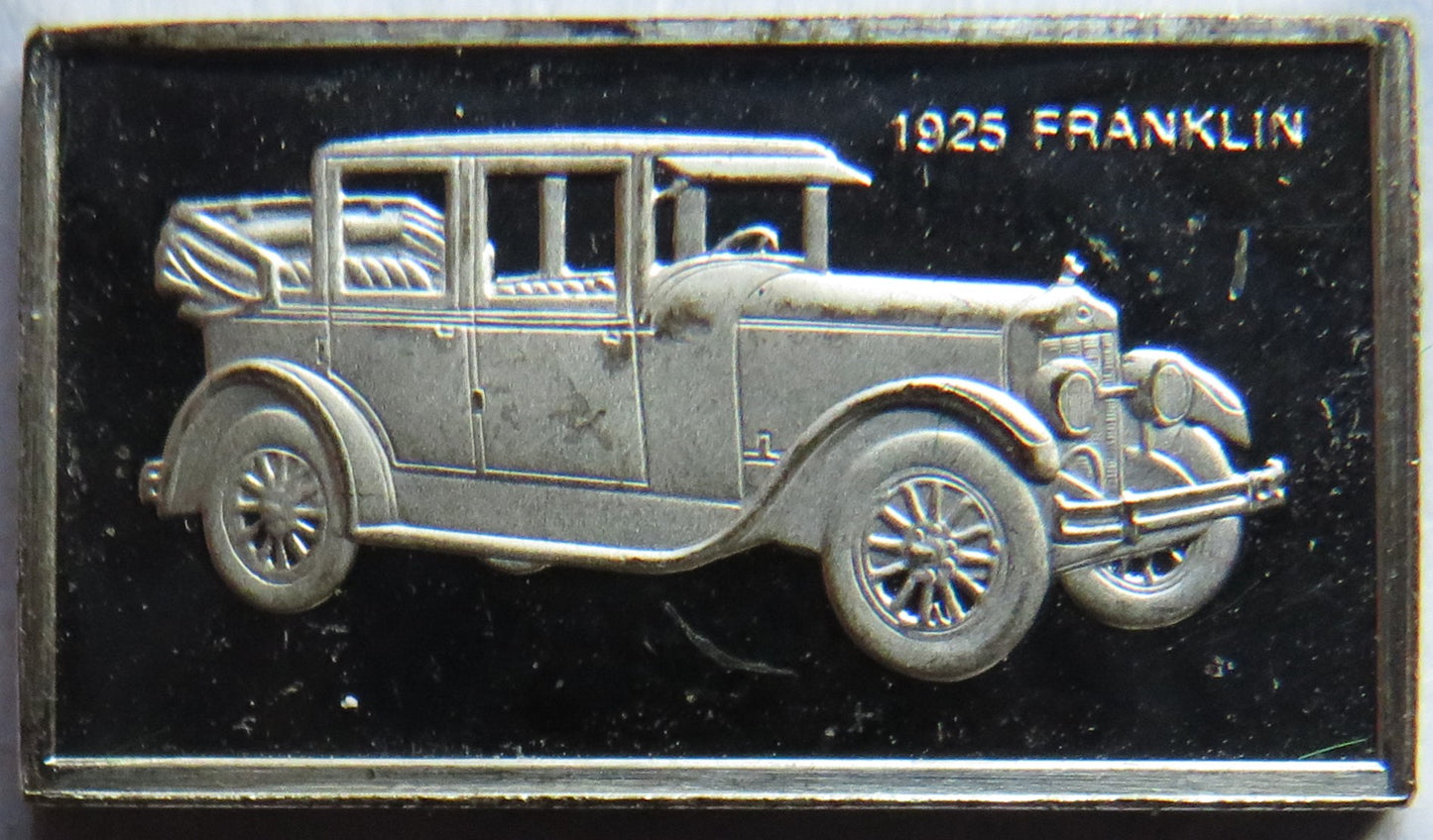 Small Sterling Silver Ingot Classic Cars 1925 Franklin By John Pinches
